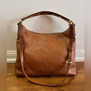Michael Kors Tan Leather Hobo Bag